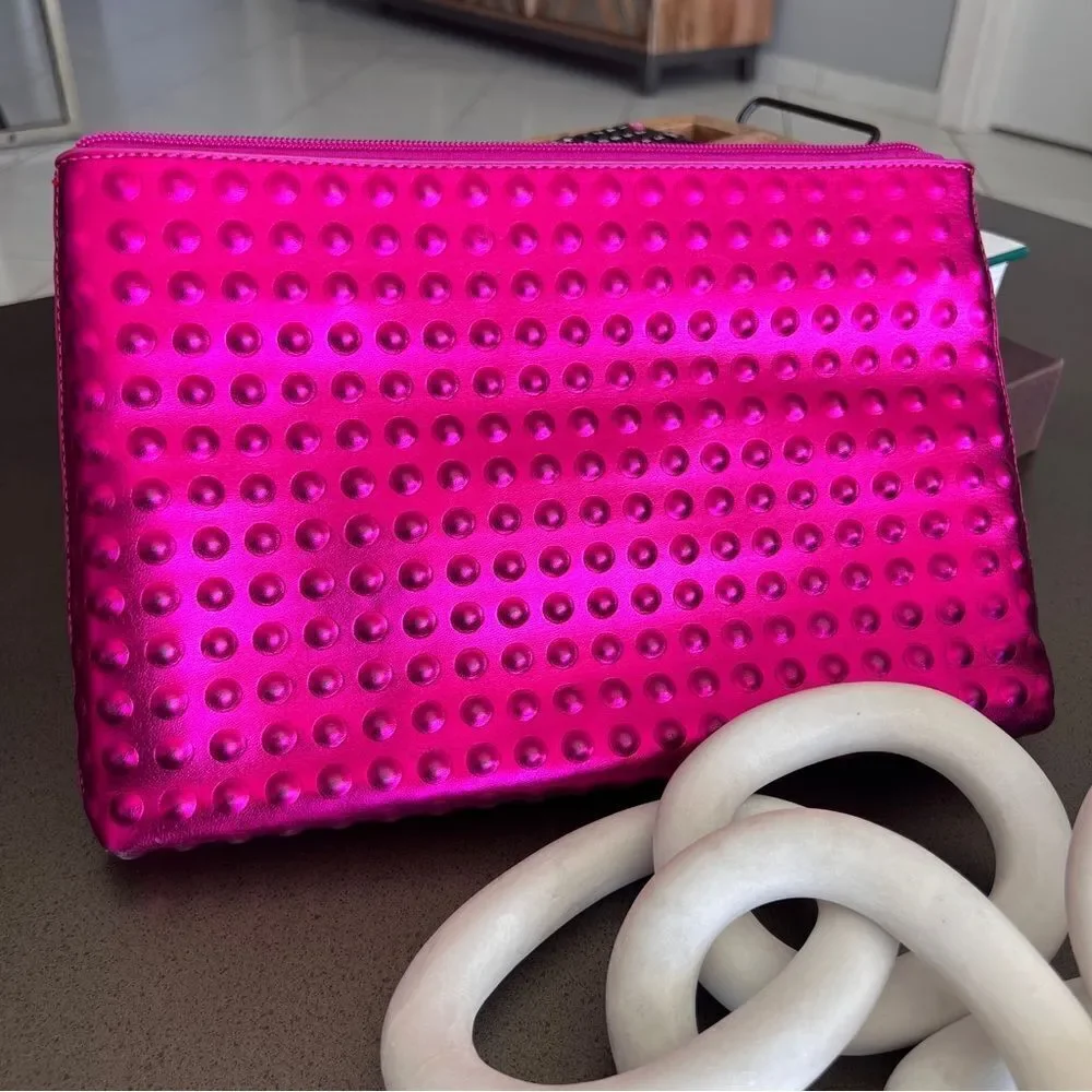GEAR Vibrant Pink Textured 80’s Classic Dylan Clutch